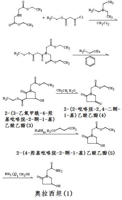 人工合成奧拉西坦路線