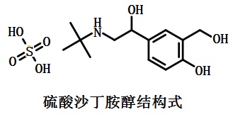 硫酸沙丁胺醇的結(jié)構(gòu)式