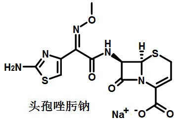 頭孢唑肟的結(jié)構(gòu)式