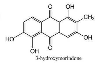 3-羥基巴戟醌分子結構式