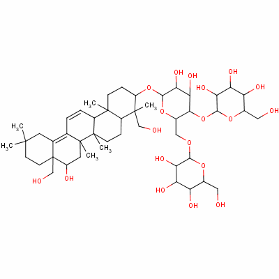 醉魚草皂苷Ⅳb分子結(jié)構(gòu)式