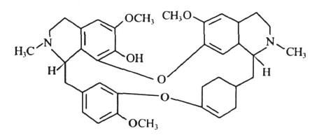 防己諾林堿的結(jié)構(gòu)圖