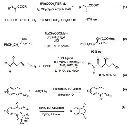 rhodium-catalyzed asymmetric intramolecular 1,4 addition