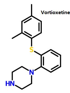 shows the structure of vortioxetine shows the structure of vortioxetine