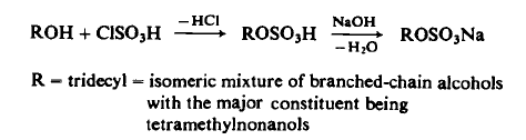 Preparation of Sodium Tridecyl Sulfate