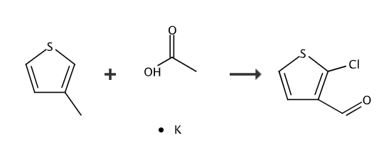 2-氯噻吩-3-甲醛的合成路線