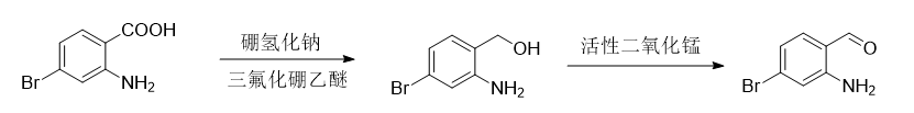 2-氨基-4-溴苯甲醛的合成路線