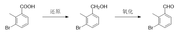 3-溴-2-甲基苯甲醛的合成路線