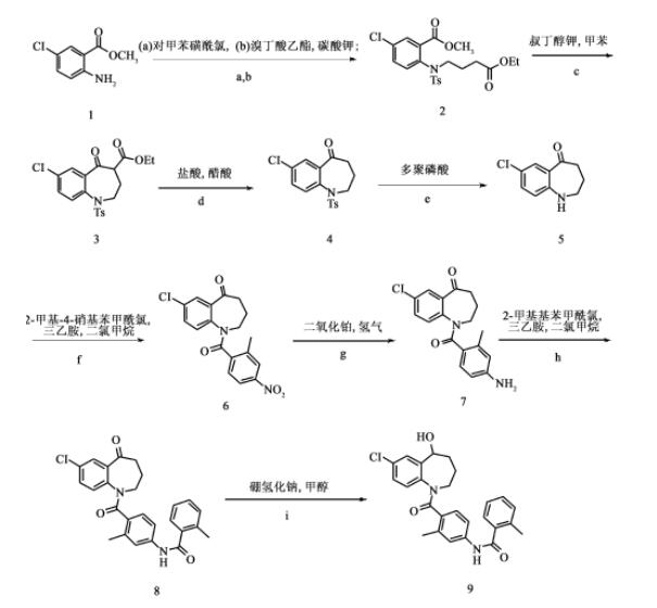 托伐普坦的合成路線