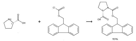Fmoc-L-脯氨酸的合成路線
