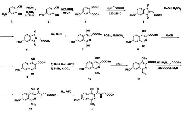 synthesis of roxadustat