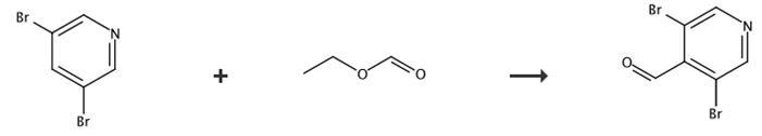 3,5-二溴-4-吡啶甲醛的合成路線