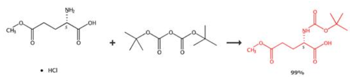  Boc-L-谷氨酸-5-甲酯的合成路線
