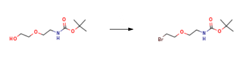 synthesis of t-boc-N-amido-PEG2-bromide.png