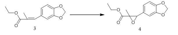 The synthetic step 2 of PMK ethyl glycidate.