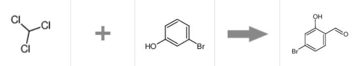 4-溴-2-羥基苯甲醛的合成反應式
