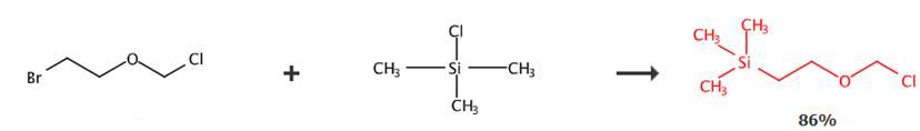 2-(三甲基硅烷基)乙氧甲基氯的合成路線