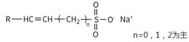 C14-16 烯基磺酸鈉的結(jié)構(gòu)式