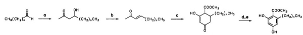 Benzoic acid, 2-hexyl-4,6-dihydroxy-, methyl ester