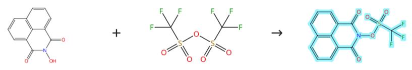 N-羥基萘酰亞胺三氟甲磺酸的合成路線