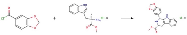 (1R,3R)-Methyl 1-(benzo[d][1,3]dioxol-5-yl)-2,3,4,9-tetrahydro-1H-pyrido[3,4-b]indole-3-carboxylate hydrochloride