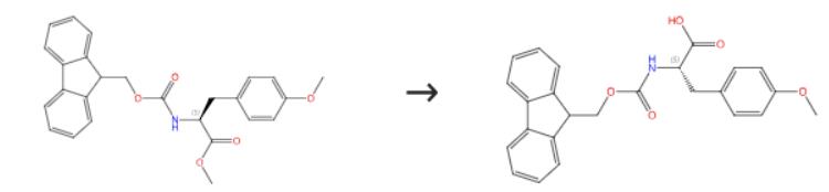 圖1 Fmoc-對(duì)甲氧基-L-苯丙氨酸的合成路線