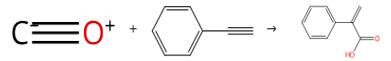 Fig. 1 The synthesis route of atropic acid