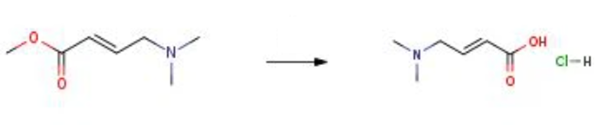 trans-4-Dimethylaminocrotonic acid hydrochloride synthesis