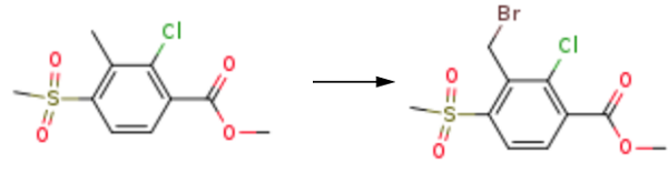 methyl 3-bromomethyl-2-chloro-4-methyl-sulfonylbenzoate