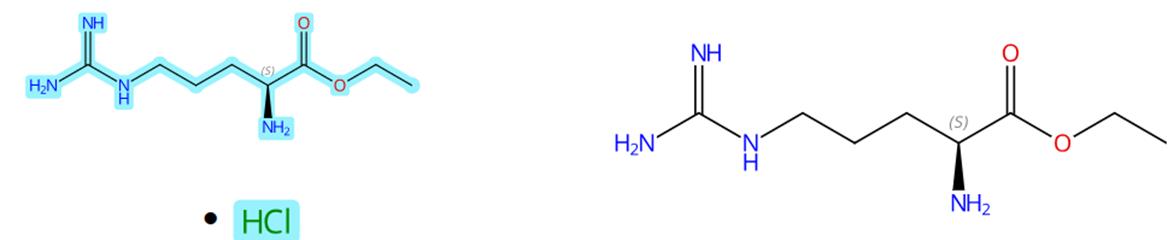 L-精氨酸乙酯鹽酸鹽的中和反應(yīng)