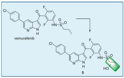 Figure 6. Major metabolic pathway of vemurafenib in  humans.