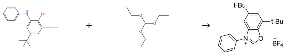 5,7-二叔丁基-3-苯基苯并[D]惡唑-3-鎓四氟硼酸鹽的合成方法