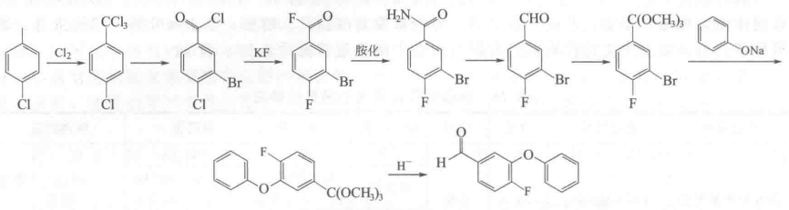 高效氟氯氰菊酯中間體3-苯氧基 4-氟苯甲醛的制備