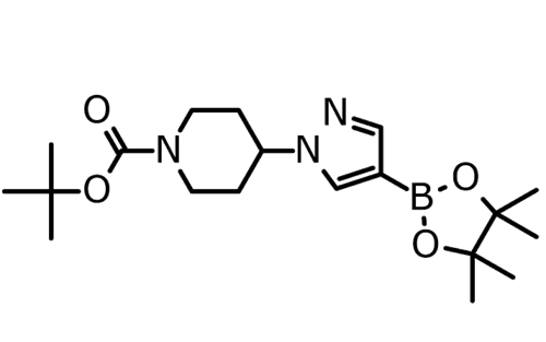 4-[4-(4,4,5,5-四甲基-1,3,2-二氧雜環(huán)戊硼烷-2-基)-1H-吡唑-1-基]哌啶-1-甲酸叔丁酯