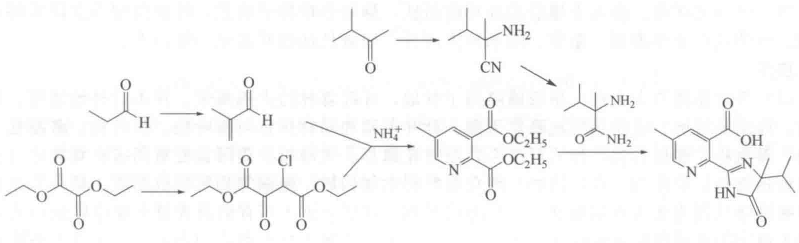 甲基咪草煙的合成