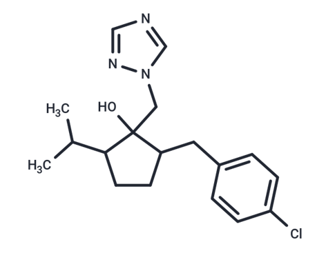 種菌唑標準品/2-（（4氯苯基）甲基）-5 -（1-甲基乙基）-1- （1H-1,2,4-三唑-1-甲基）環(huán)戊醇
