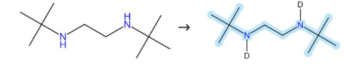 N,N-雙(叔丁基)乙烯二胺的氘代反應(yīng)