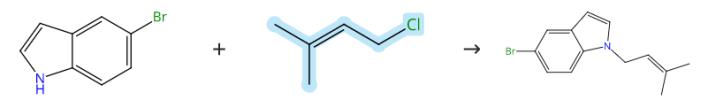 1-氯-3-甲基-2-丁烯的烯丙基化反應(yīng)