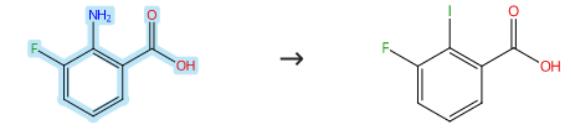 2-氨基-3-氟苯甲酸的碘化反應(yīng)