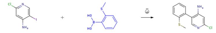 2-甲硫基苯硼酸的偶聯(lián)反應(yīng)