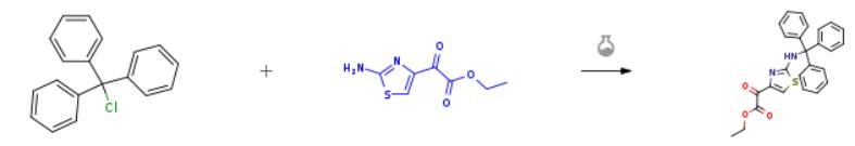 2-(2-氨基噻唑-4-基)乙醛酸乙酯的取代反應(yīng)