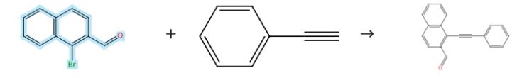 1-溴-2-萘甲醛的偶聯(lián)反應(yīng)