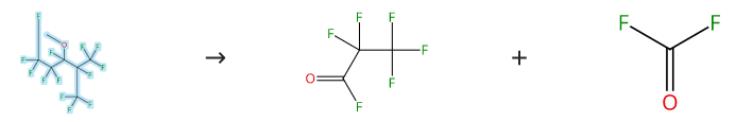 1,1,1,2,3,4,4,5,5,5-十氟-3-甲氧基-2-三氟甲基戊烷的分解反應(yīng)