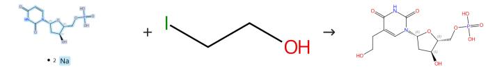 2-脫氧尿嘧啶核苷-5'-單磷酸二鈉鹽的親核取代反應(yīng)