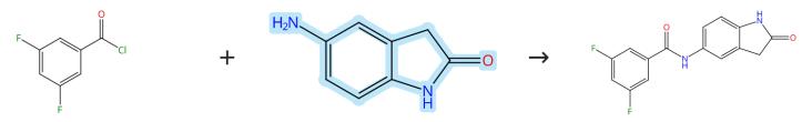 5-氨基-1,3-二氫吲哚-2-酮的?；磻?yīng)