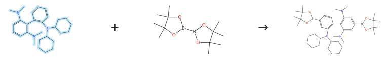 2-二環(huán)己基膦-2'6'-雙(N,N-二甲胺基)-1,1'-聯(lián)苯的硼化反應(yīng)