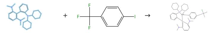 2-二環(huán)己基膦-2'6'-雙(N,N-二甲胺基)-1,1'-聯(lián)苯的絡(luò)合反應(yīng)