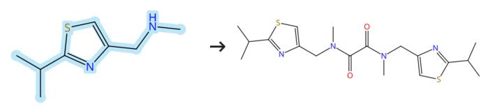 2-異丙基-4-(甲基氨基甲基)噻唑的縮合反應(yīng)