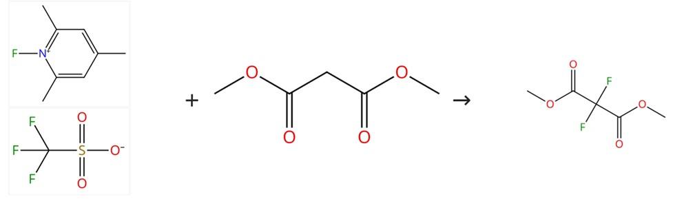 1-氟-2,4,6-三甲基吡啶三氟甲烷磺酸鹽的氟化反應(yīng)