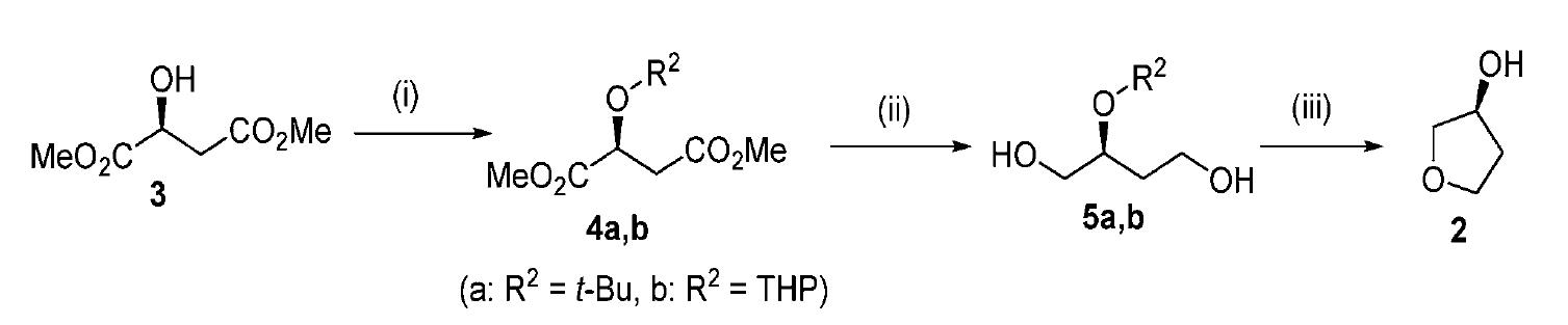 Scheme 2 Commercial method for the preparation of (S)-3-hydroxytetrahydrofuran.png